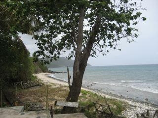 VIEW FROM MAIN HOUSE TO BEACH